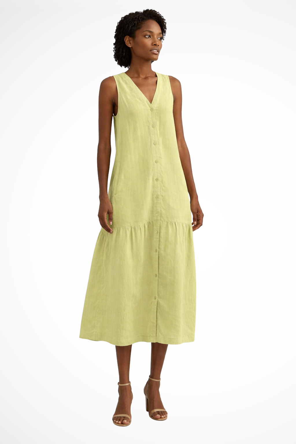 Robe Longue en Lin Femme | Élégante et Sans Manches