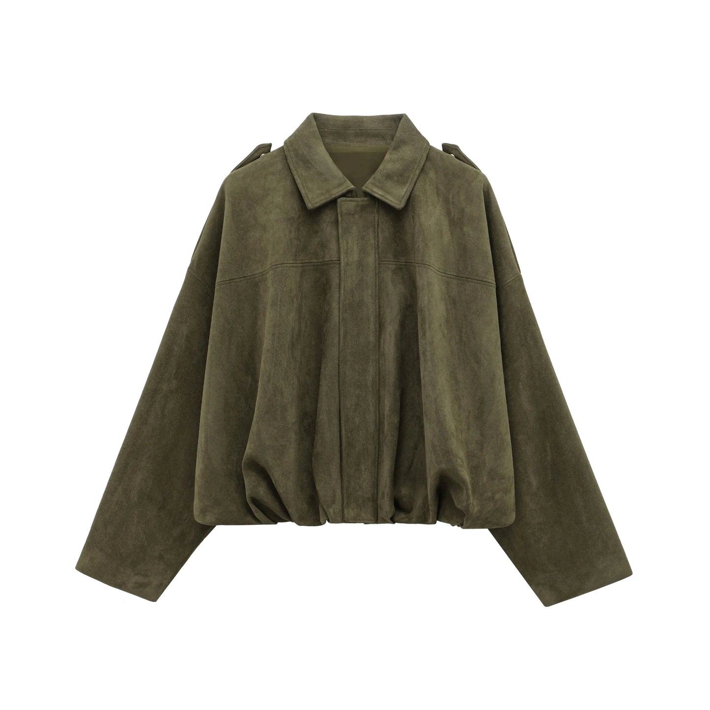 Veste Bomber en Suède pour Femmes | Style Vintage et Confort Ample