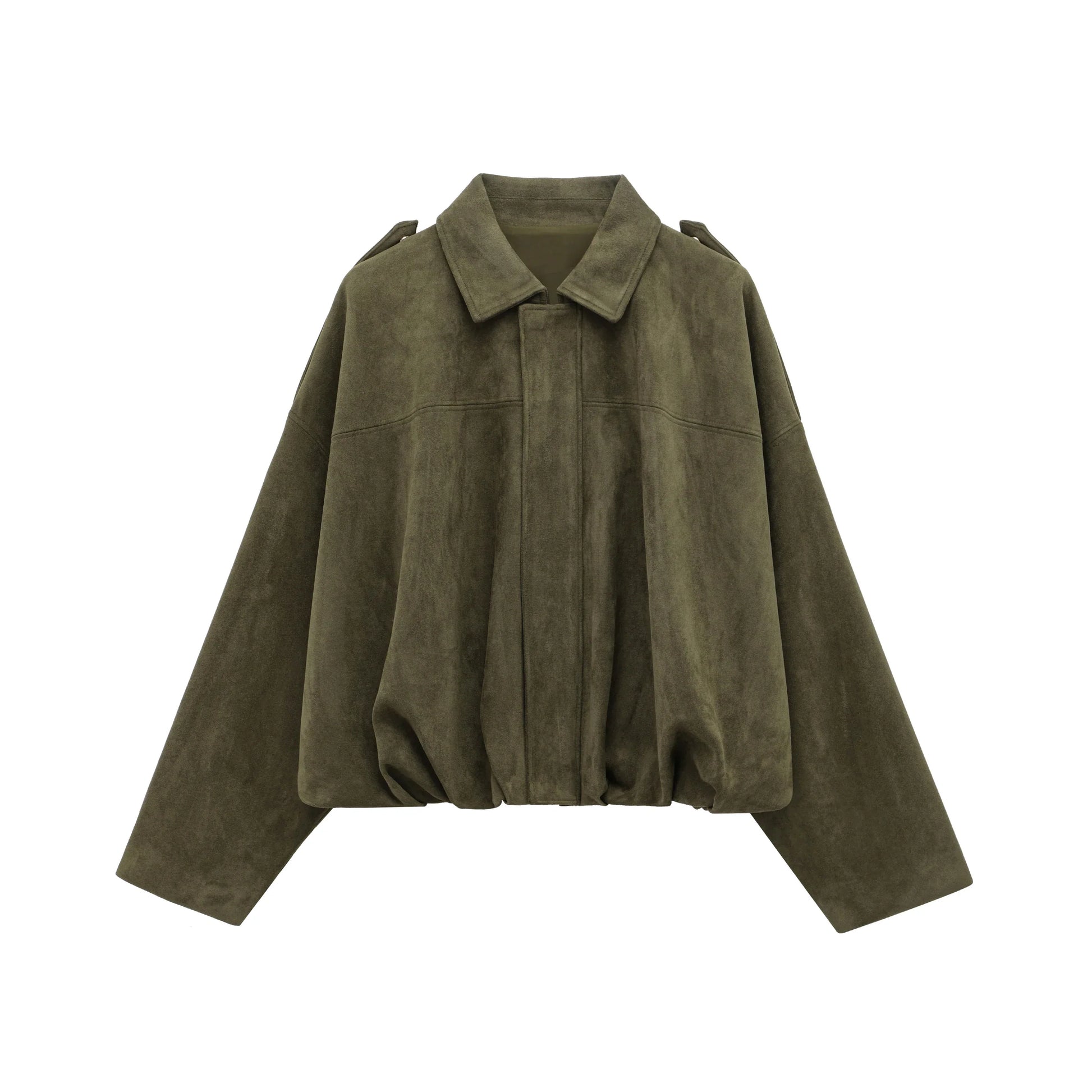 Veste Bomber en Suède pour Femmes | Style Vintage et Confort Ample