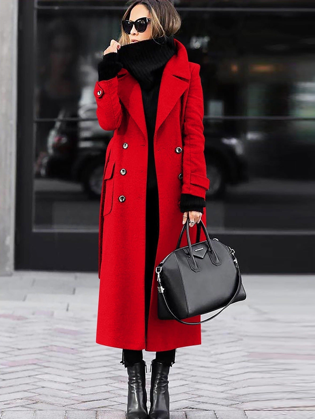 Manteau en Laine pour Femme | Design Double Boutonnage et Élégance Classique