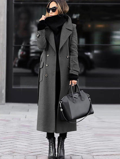 Manteau en Laine pour Femme | Design Double Boutonnage et Élégance Classique