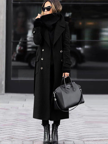 Manteau en Laine pour Femme | Design Double Boutonnage et Élégance Classique