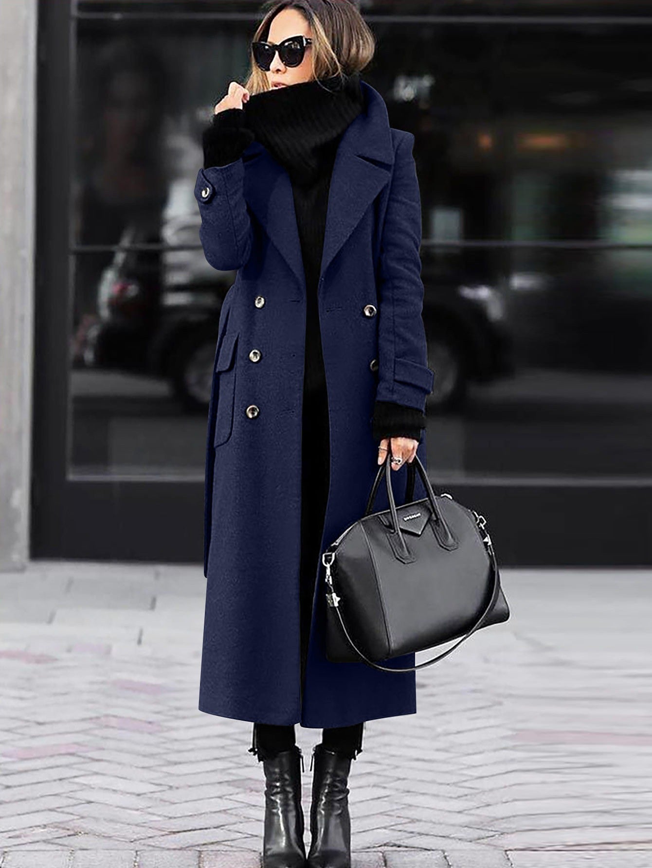 Manteau en Laine pour Femme | Design Double Boutonnage et Élégance Classique