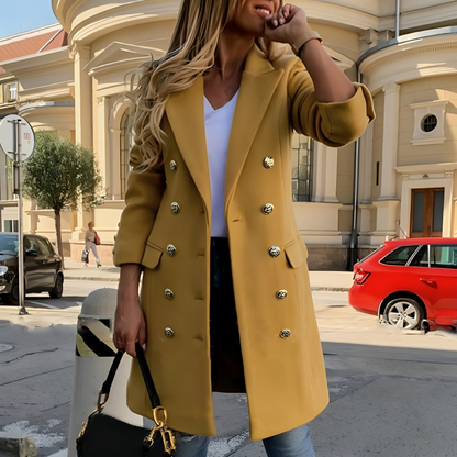 Manteau en Laine Sur Mesure pour Femmes | Design Élégant avec Col en Duvet