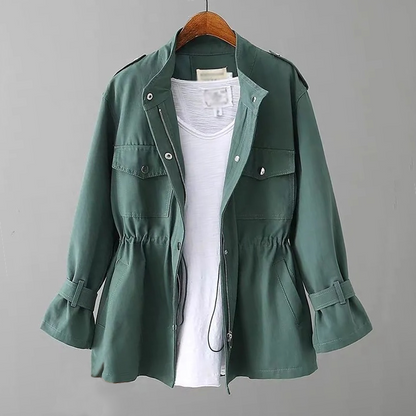 Manteau Trench Femme Chic | Poches à Rabat et Ajustement Slim