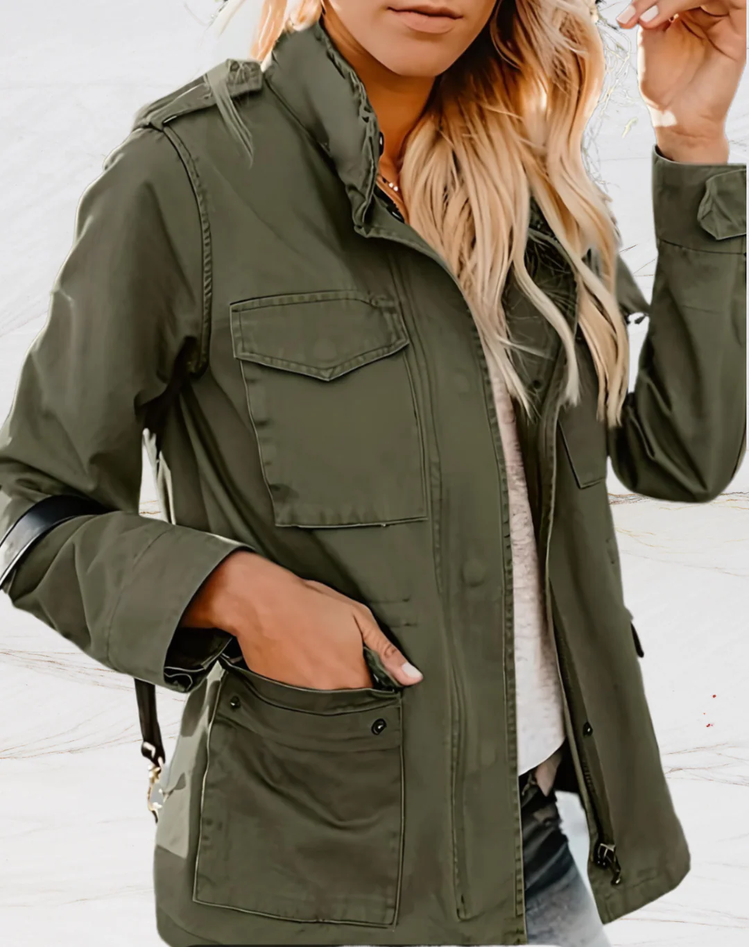 Veste Utilitaire Femme Confortable | Quatre Poches et Style Pratique