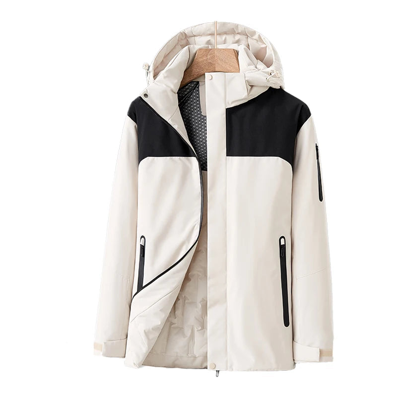 Veste Imperméable pour Femmes | Capuche Détachable et Poches Zippées