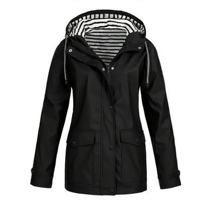 Manteau de Pluie Femme | Capuche Ajustable et Confort Décontracté