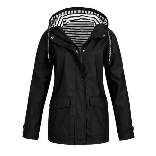 Manteau de Pluie Femme | Capuche Ajustable et Confort Décontracté