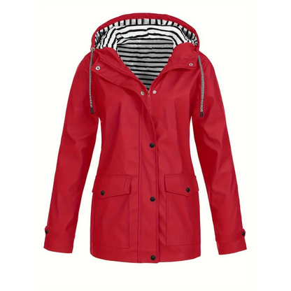 Manteau de Pluie Femme | Capuche Ajustable et Confort Décontracté