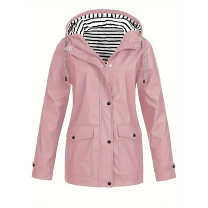 Manteau de Pluie Femme | Capuche Ajustable et Confort Décontracté