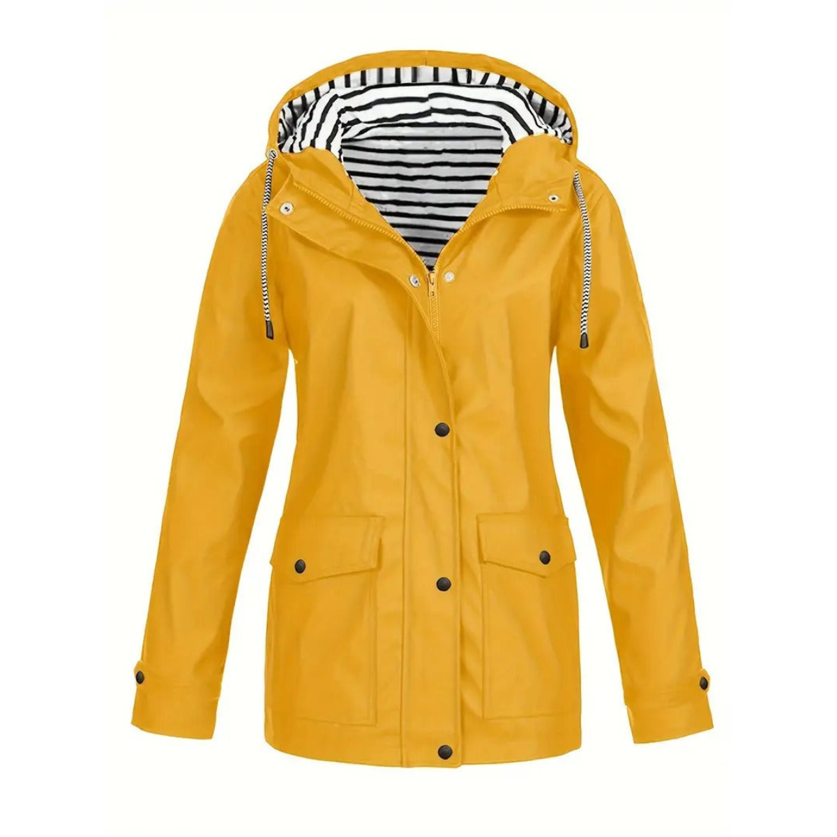 Manteau de Pluie Femme | Capuche Ajustable et Confort Décontracté