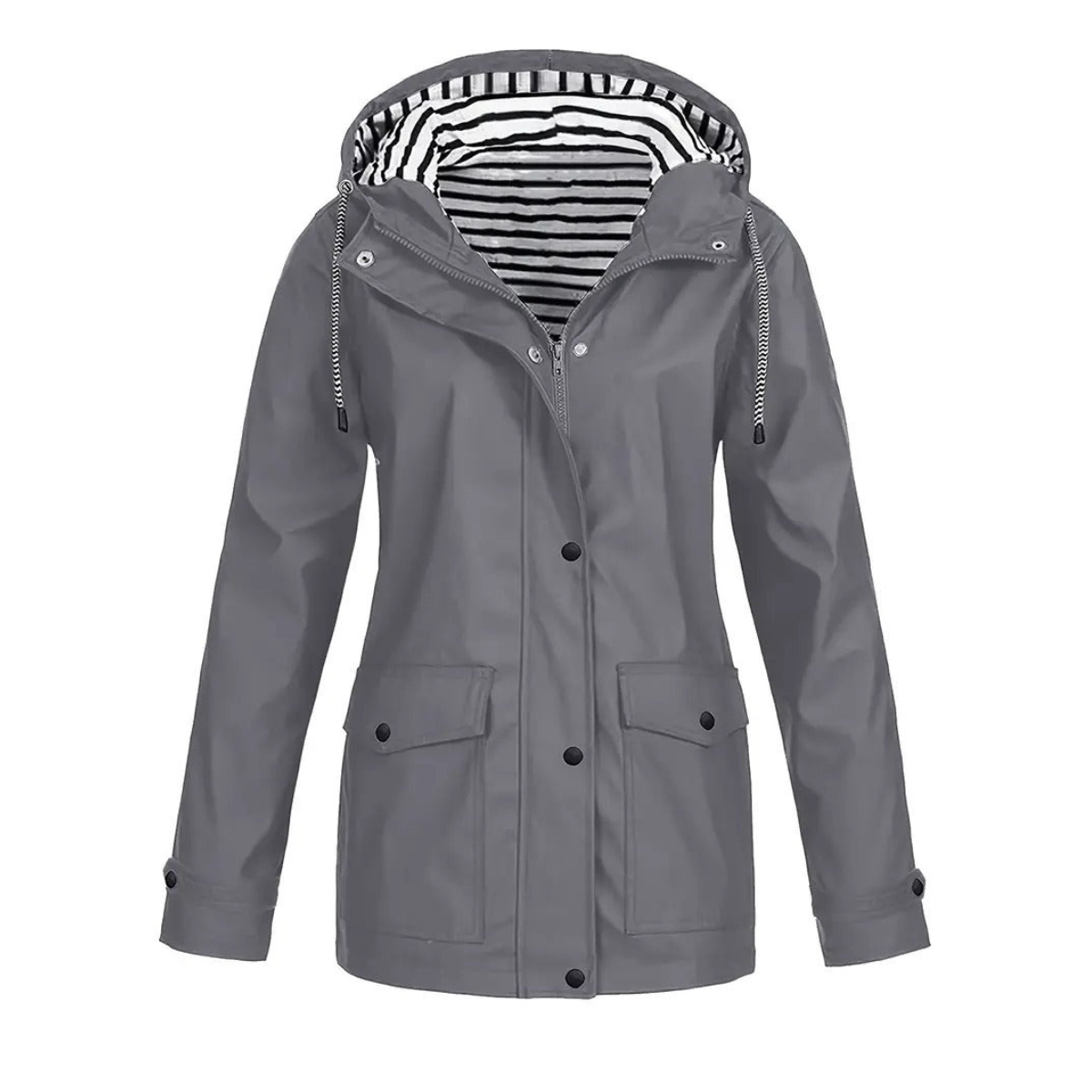 Manteau de Pluie Femme | Capuche Ajustable et Confort Décontracté