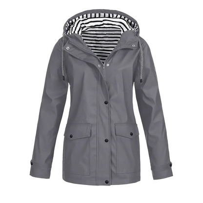 Manteau de Pluie Femme | Capuche Ajustable et Confort Décontracté