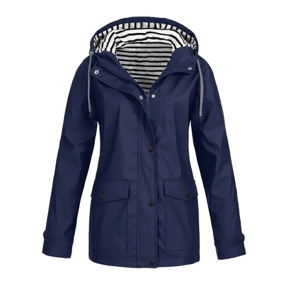 Manteau de Pluie Femme | Capuche Ajustable et Confort Décontracté