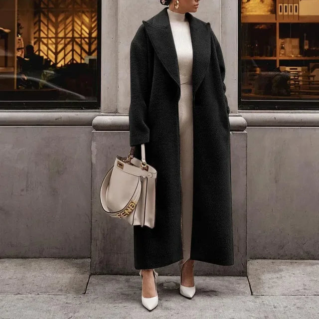 Manteau Oversized en Laine Mélangée | Élégant et Confortable pour Toutes les Occasions