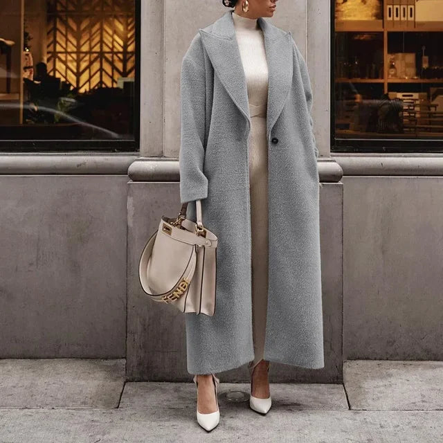 Manteau Oversized en Laine Mélangée | Élégant et Confortable pour Toutes les Occasions
