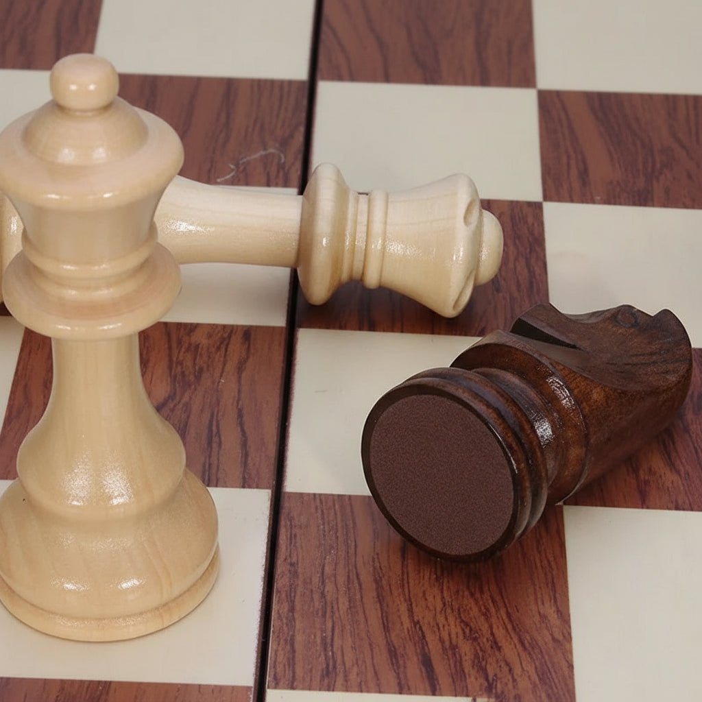 Ensemble d'échecs en Bois Massif | Design Élégant et Durable pour Passionnés