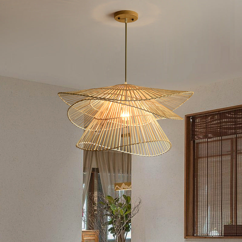 Lampe Suspendue en Rotin Naturel | Élégance et Chaleur pour Votre Intérieur