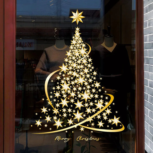 Autocollants de Fenêtre de Noël | Décoration Festive Facile à Appliquer