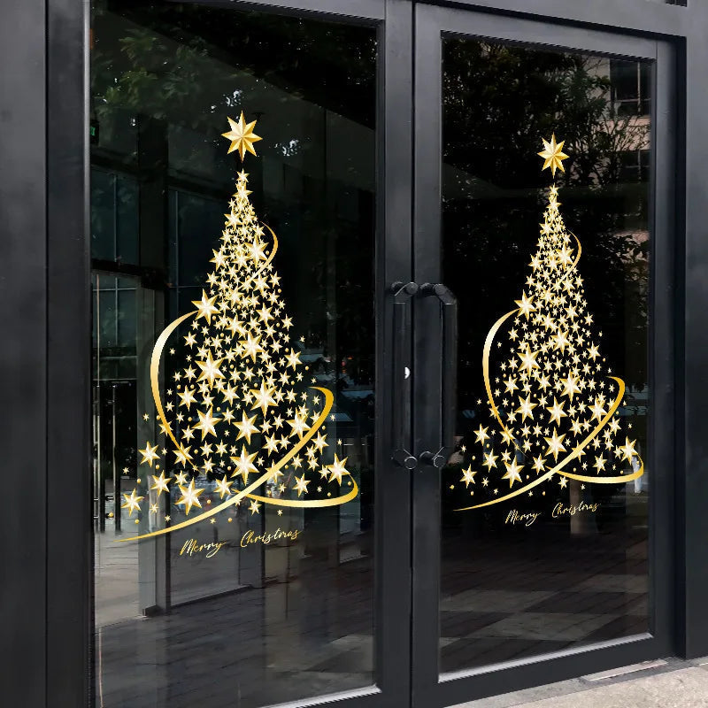 Autocollants de Fenêtre de Noël | Décoration Festive Facile à Appliquer