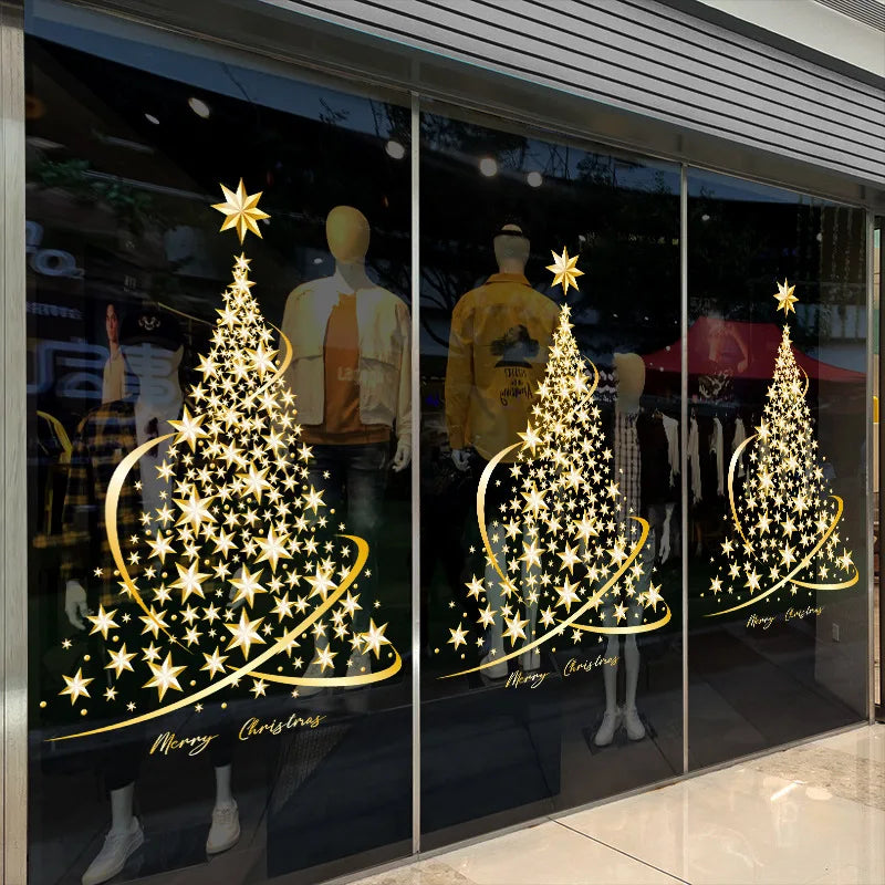 Autocollants de Fenêtre de Noël | Décoration Festive Facile à Appliquer
