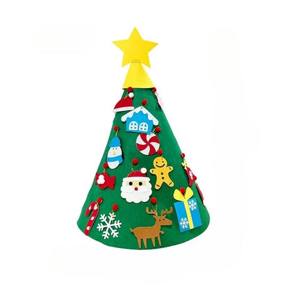 Ornement de Noël Père Noël | Décoration Festive en Feutre 3D