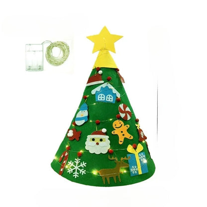Ornement de Noël Père Noël | Décoration Festive en Feutre 3D