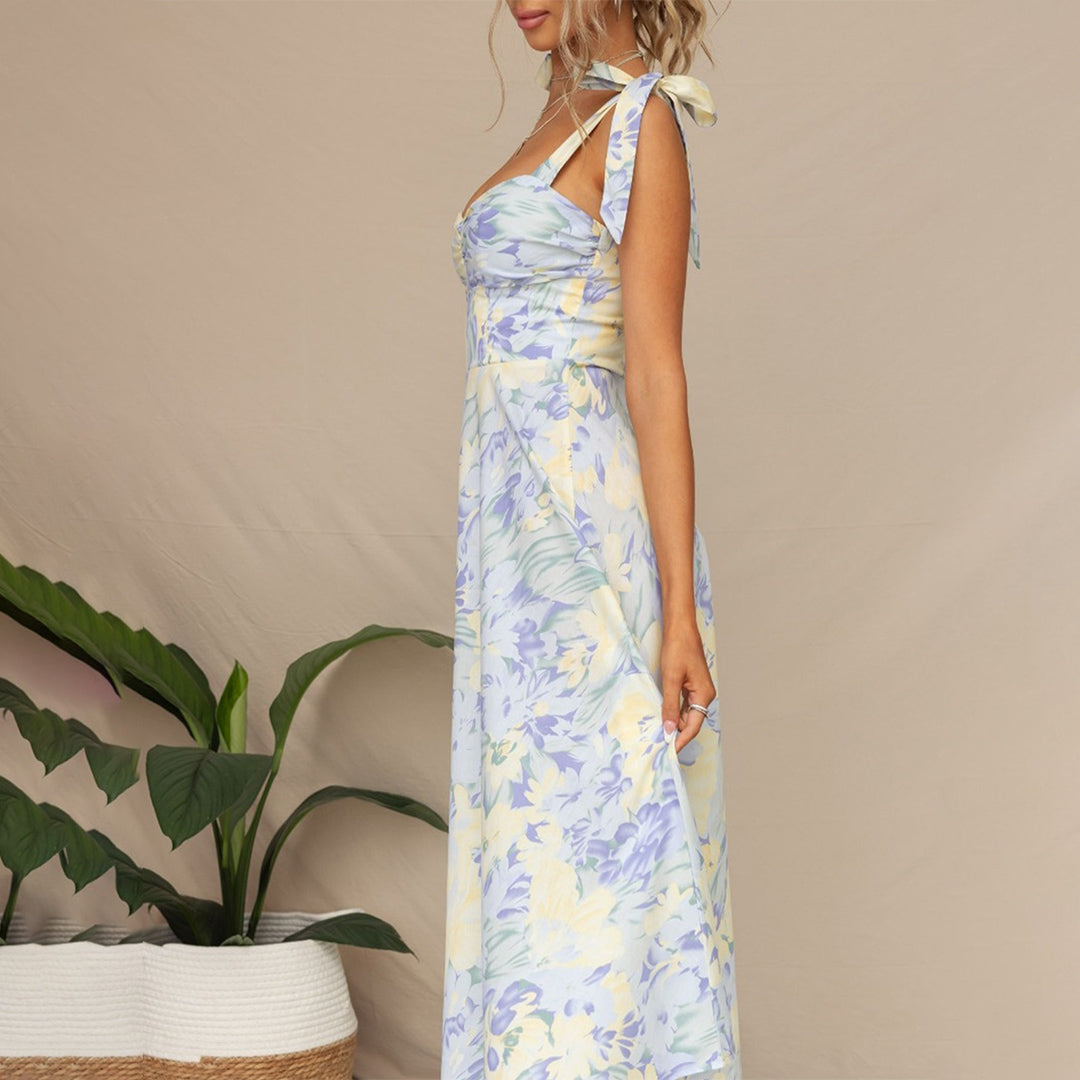Robe Midi Florale Élégante | Confort et Style pour Invités de Mariage