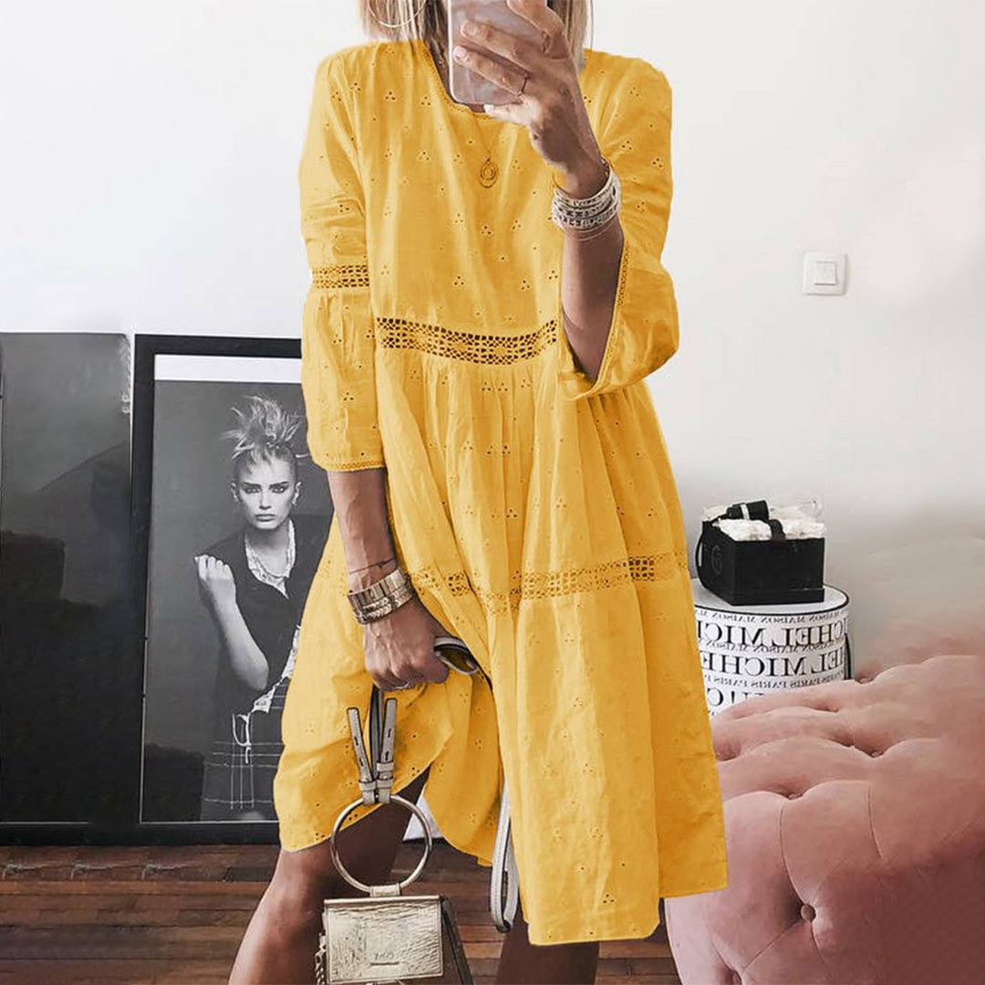 Robe d'été en Dentelle Élégante | Style Maxi Confortable et Décontracté