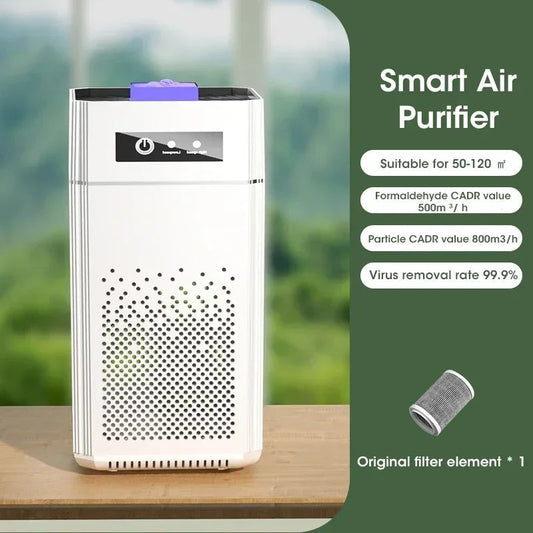 Purificateur d'Air HEPA Compact | Élimine Fumée et Allergènes Efficacement