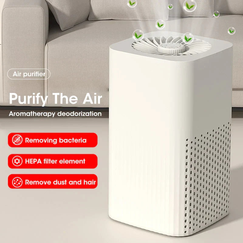 Purificateur d'Air HEPA Compact | Élimine Fumée et Allergènes Efficacement