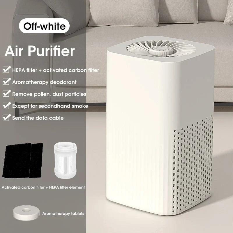 Purificateur d'Air HEPA Compact | Élimine Fumée et Allergènes Efficacement