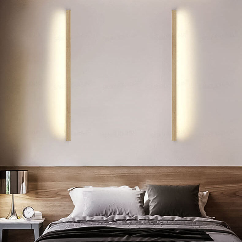 Lampe Murale LED en Bois | Éclairage Ambiant Minimaliste et Chaleureux
