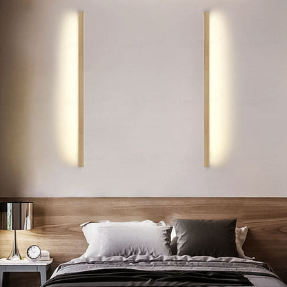 Lampe Murale LED en Bois | Éclairage Ambiant Minimaliste et Chaleureux