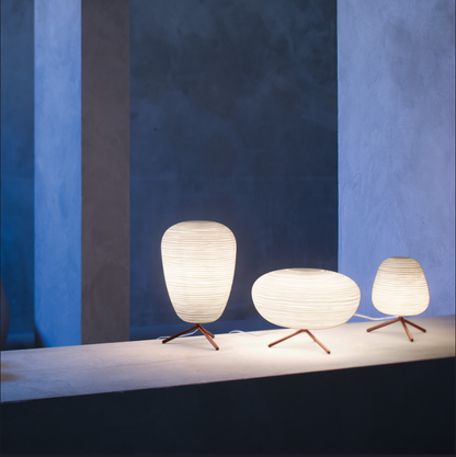Lampe de Table en Verre Soufflé | Éclairage Apaisant Inspiré du Japon