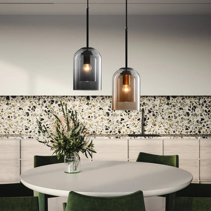 Lampe Suspendue en Verre Minimaliste | Design Élégant et Ambiance Cosy