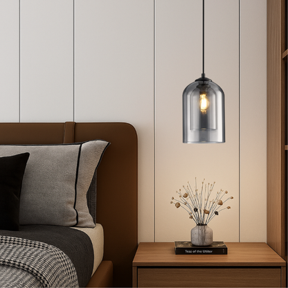 Lampe Suspendue en Verre Minimaliste | Design Élégant et Ambiance Cosy