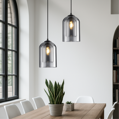 Lampe Suspendue en Verre Minimaliste | Design Élégant et Ambiance Cosy