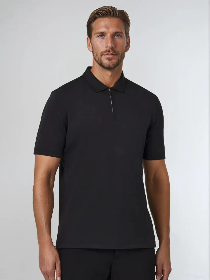 Polo Noir pour Homme Moderne | Style Élégant et Confortable