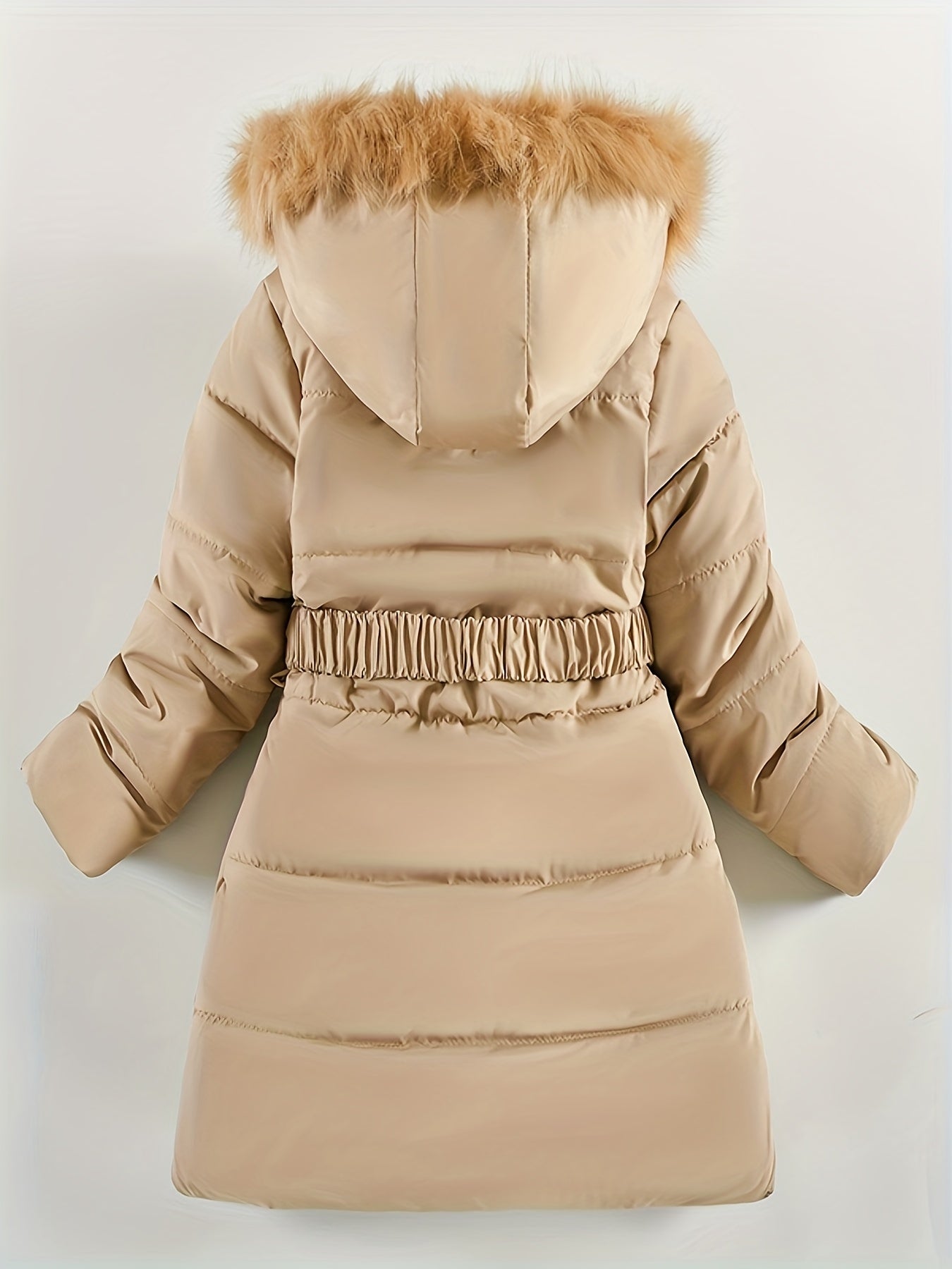 Manteau d'Hiver pour Filles | Douillet avec Capuche en Fausse Fourrure