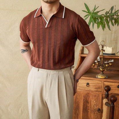 Polo en Tricot Oxford pour Hommes | Confort Élégant et Polyvalent pour l'Été