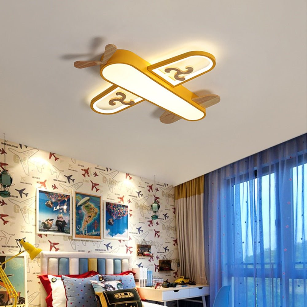 Plafonnier LED Avion pour Enfants | Éclairage Amusant et Économique
