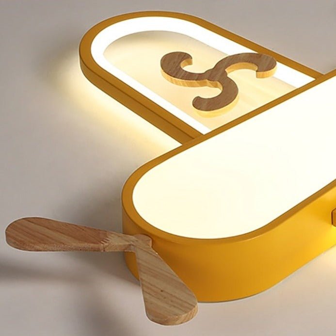 Plafonnier LED Avion pour Enfants | Éclairage Amusant et Économique