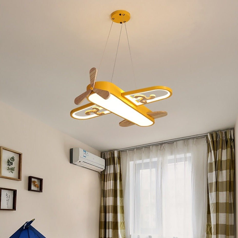 Lustre Pendentif Avion LED | Éclairage Ludique pour Chambre d'Enfant