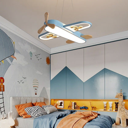 Lustre Pendentif Avion LED | Éclairage Ludique pour Chambre d'Enfant