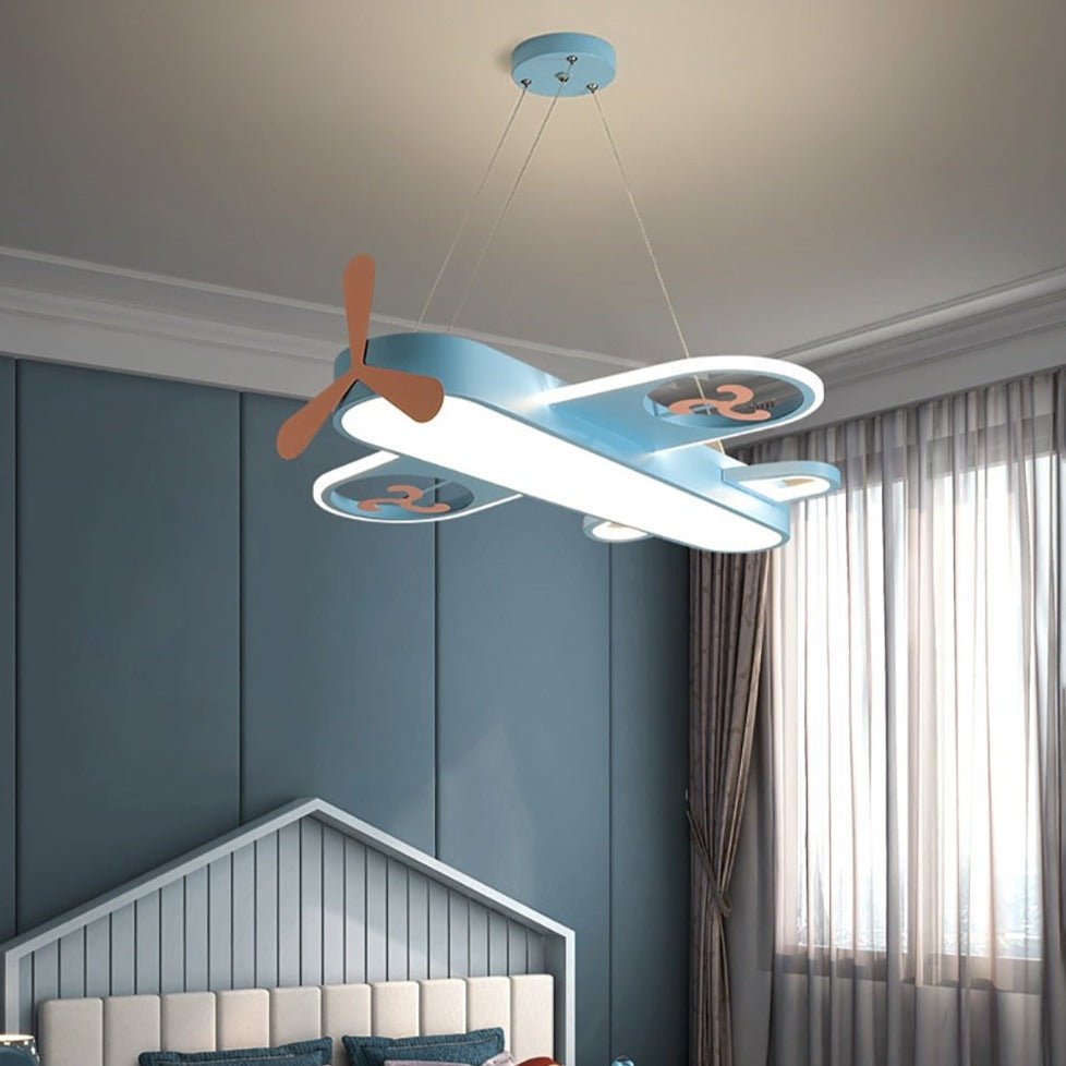 Lustre Pendentif Avion LED | Éclairage Ludique pour Chambre d'Enfant