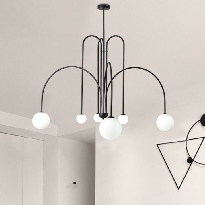 Lustre Courbé Moderne en Fer | Élégance et Durabilité pour Votre Intérieur