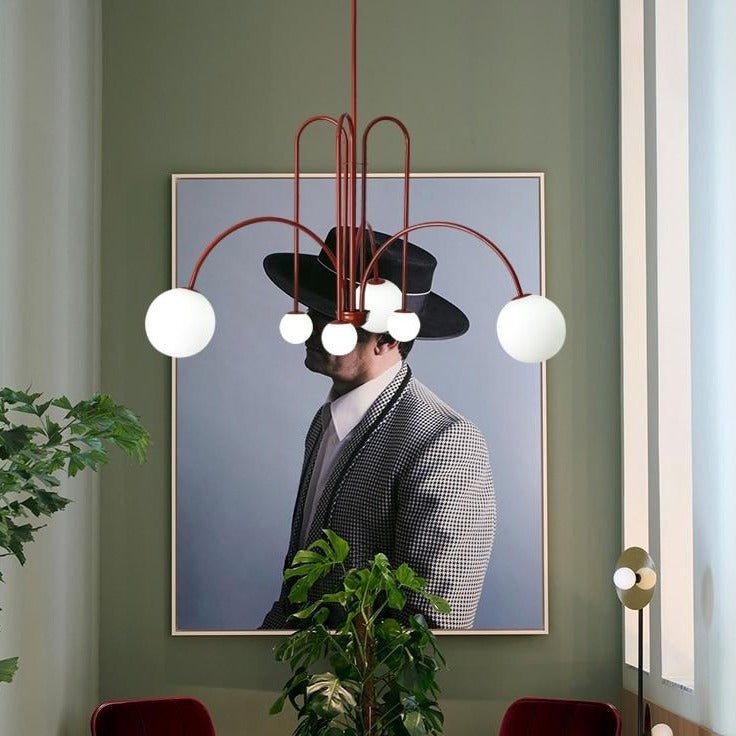Lustre Courbé Moderne en Fer | Élégance et Durabilité pour Votre Intérieur