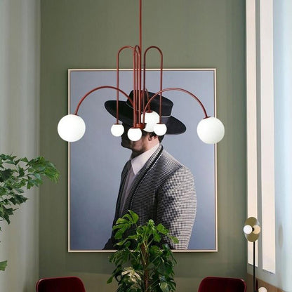 Lustre Courbé Moderne en Fer | Élégance et Durabilité pour Votre Intérieur